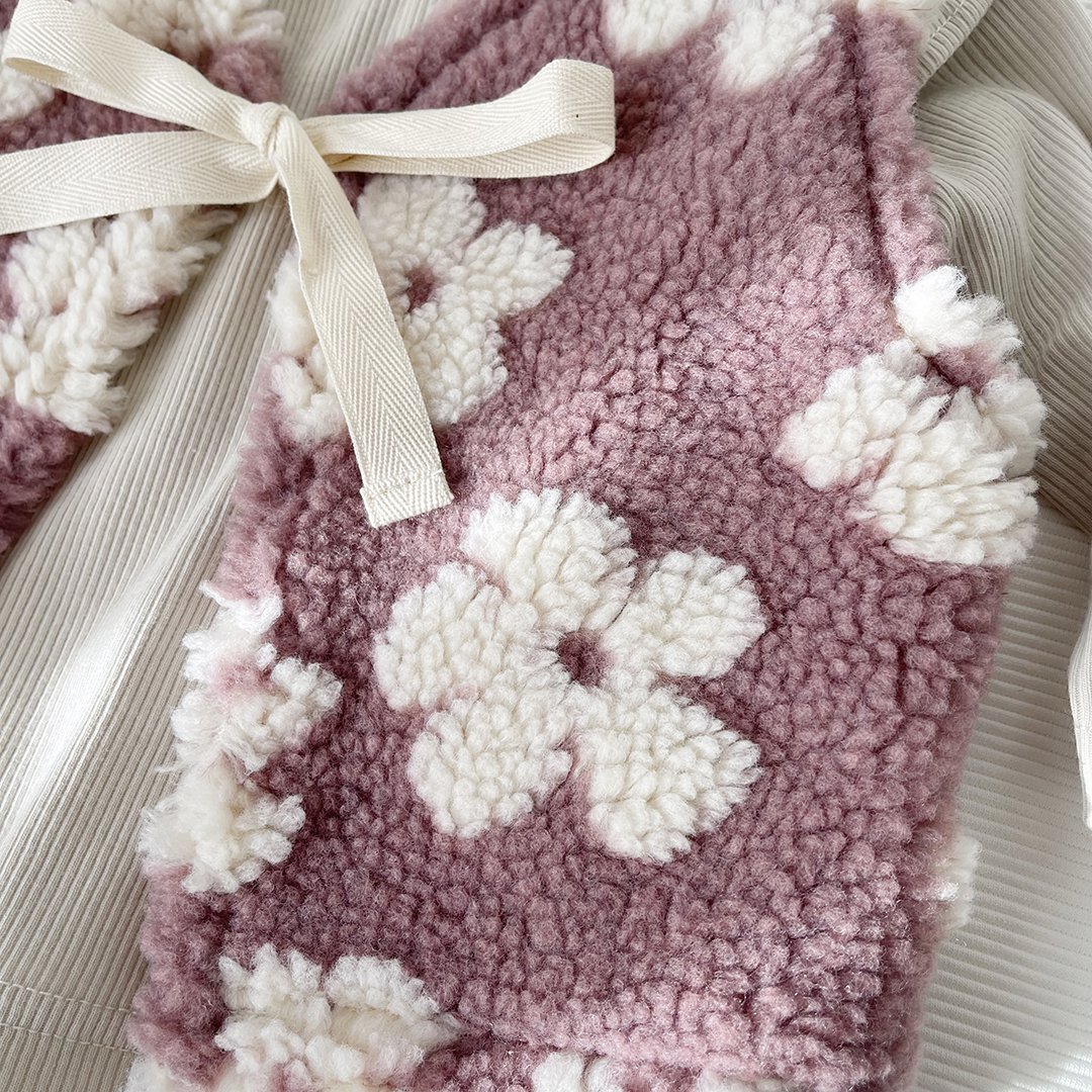 Teddy Weste Blumenmuster