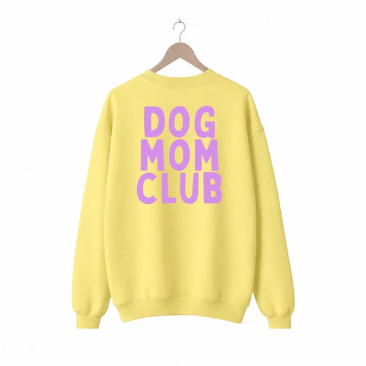 Oversize Sweater "DOG MOM CLUB"