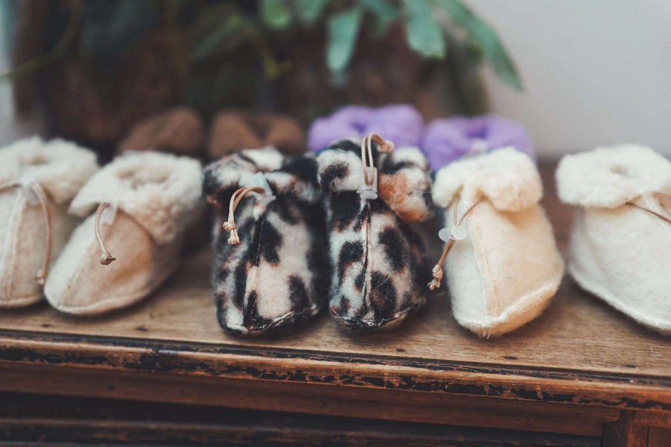 Merinowolle Boots beige