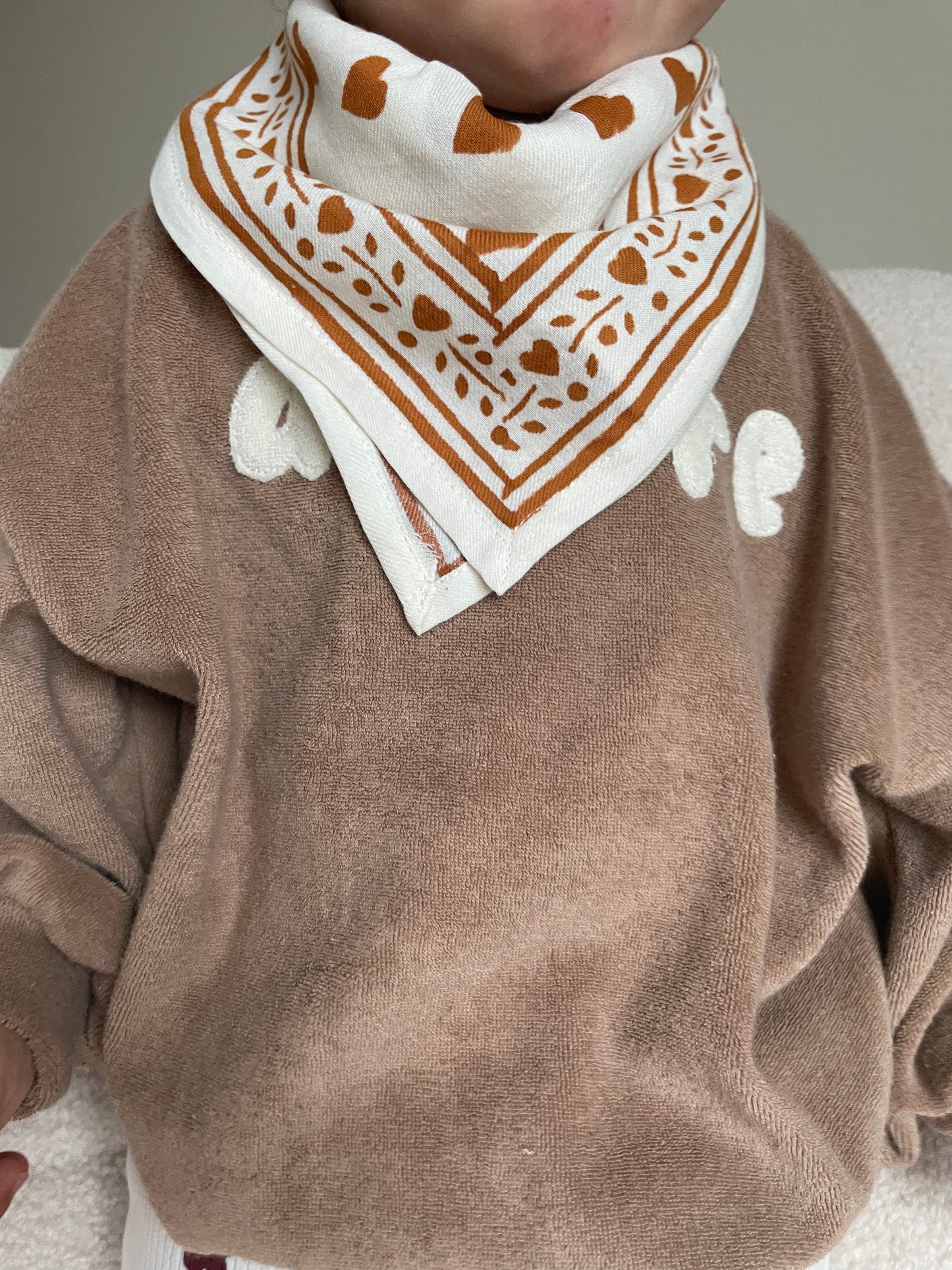 Mini Halstuch Love beige 50cm