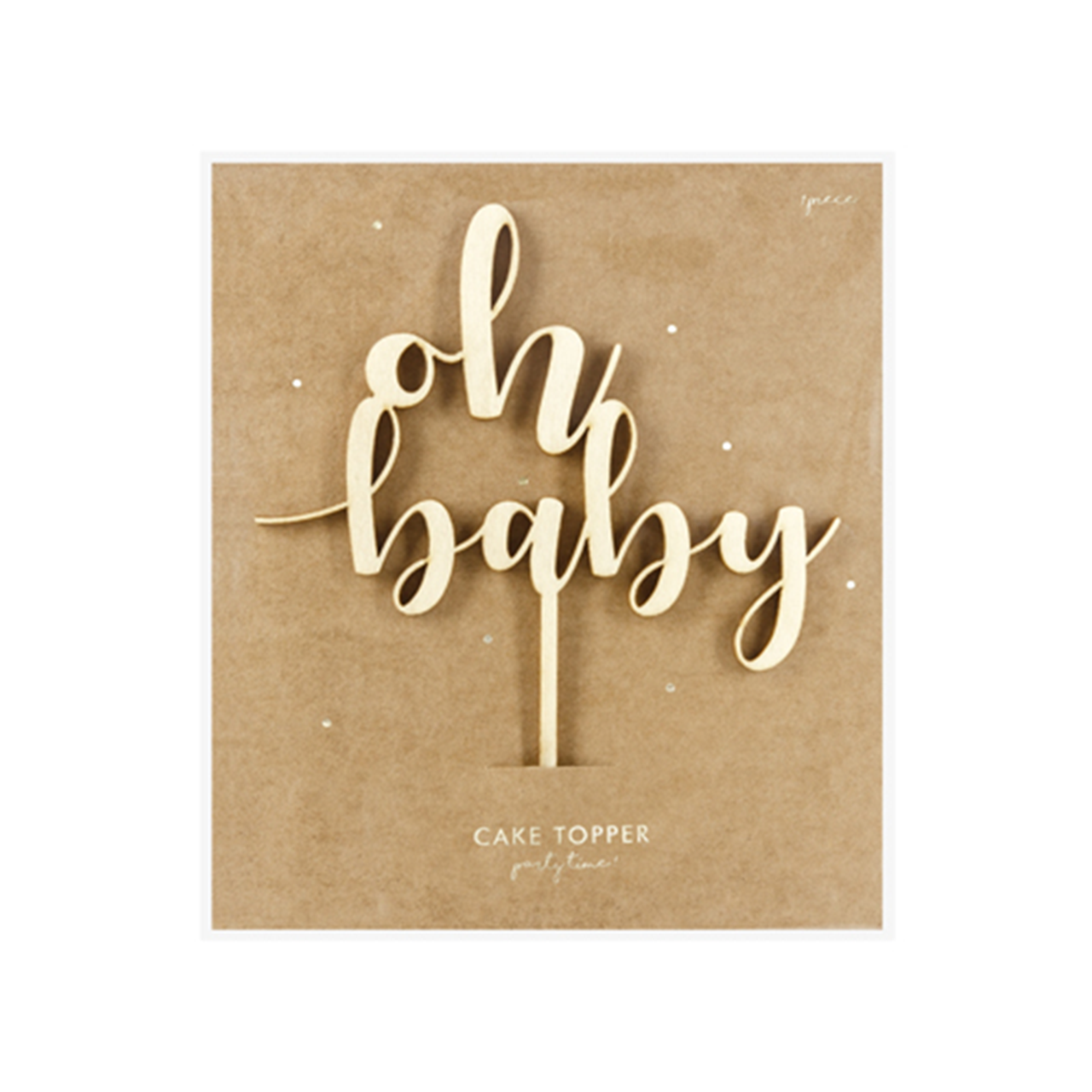 Cake Topper - Holz - Oh baby