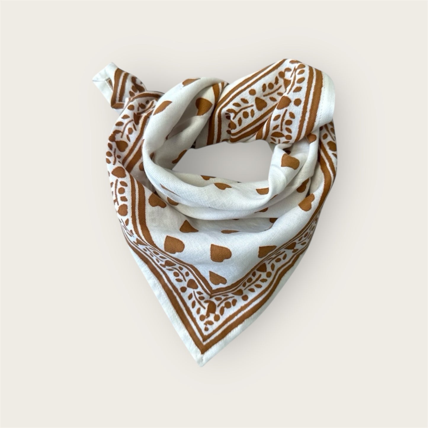 Mini Halstuch Love beige 50cm