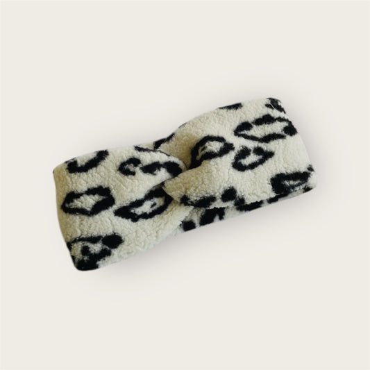 Mini Teddy Twist Leoparden-Stirnband