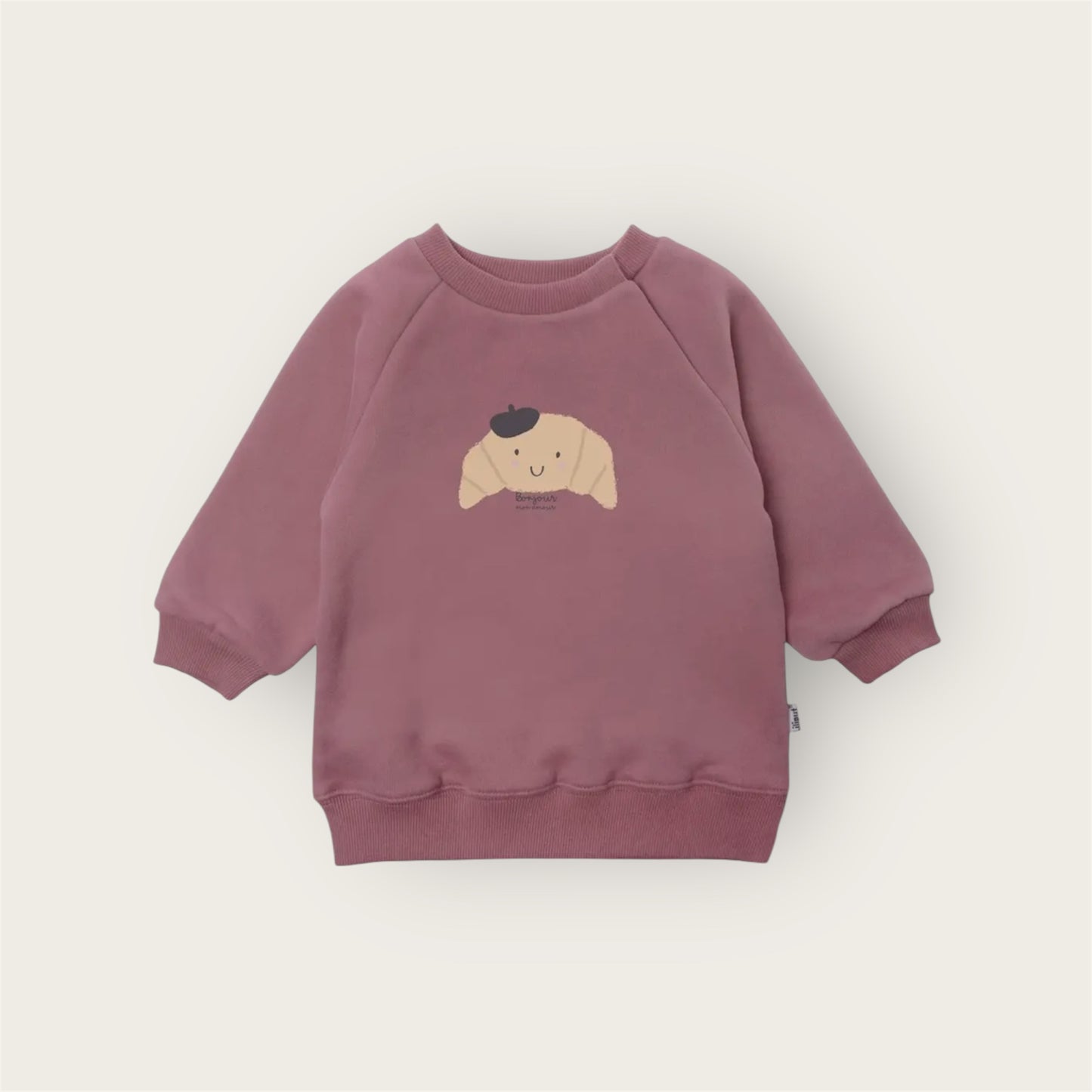 Sweatshirt in rosè Croissant