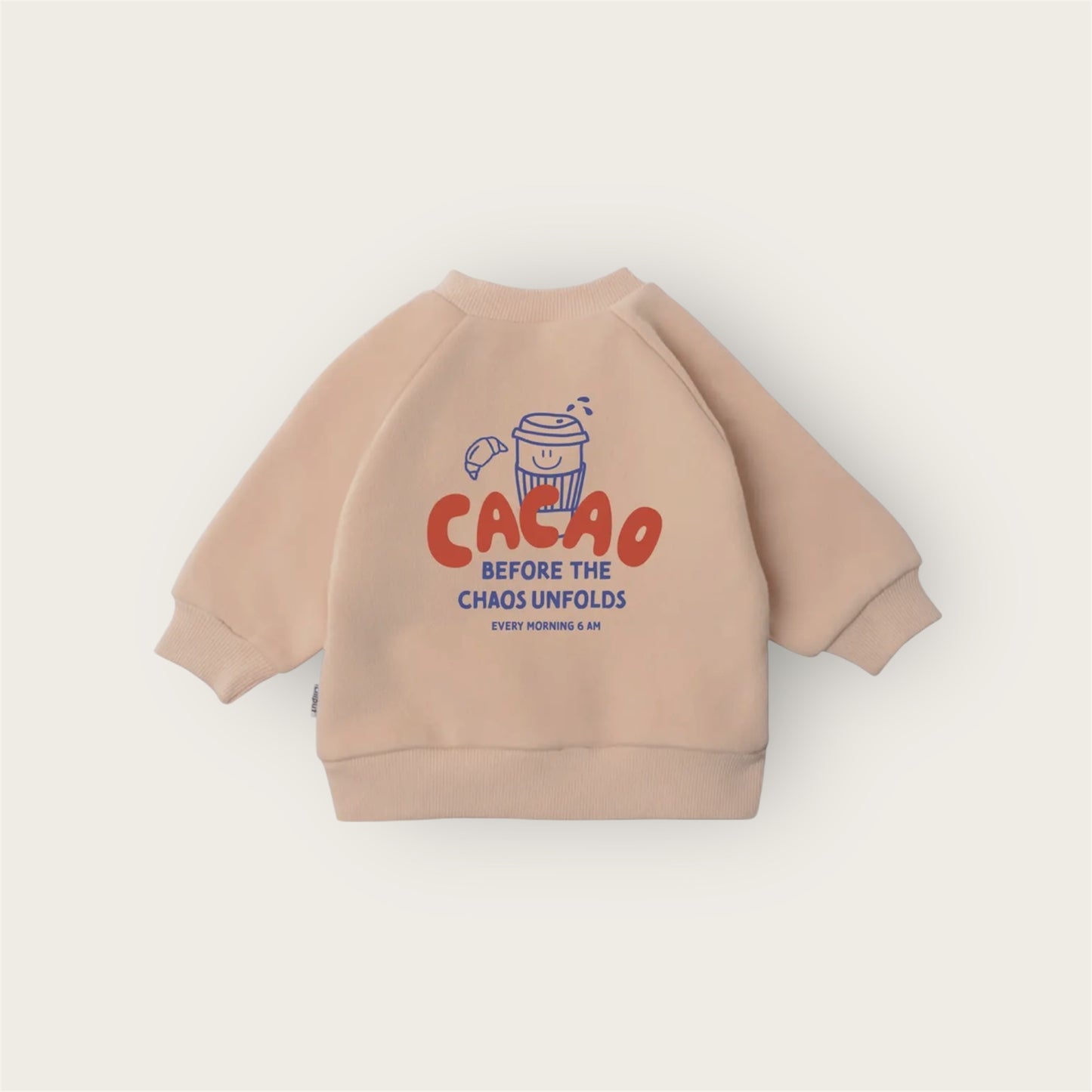 Mini "Cacao before Chaos" Sweatshirt beige