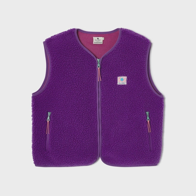 Damen Sherpa Weste - lila