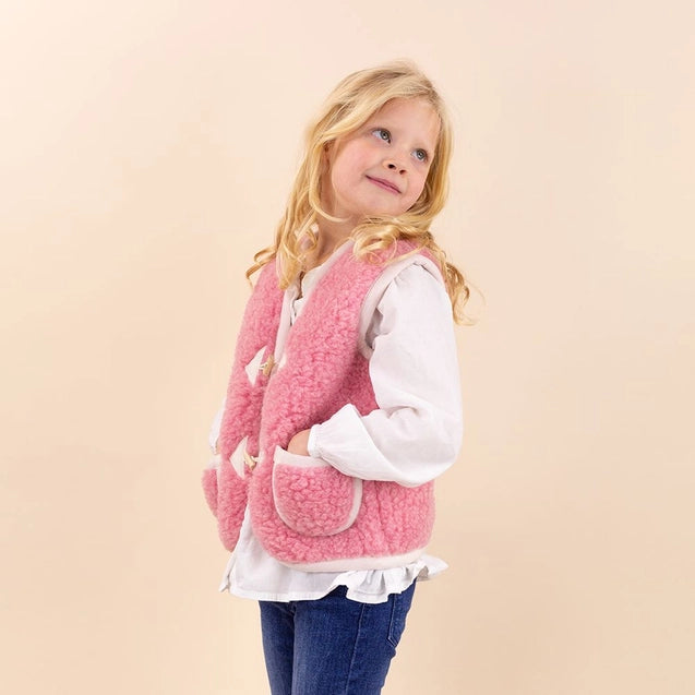 Kids Wollweste rosa