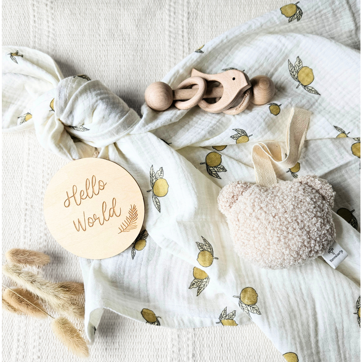 Geschenkset beige Zitrone