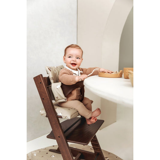 Hochstuhl Polster Waldtiere Sand