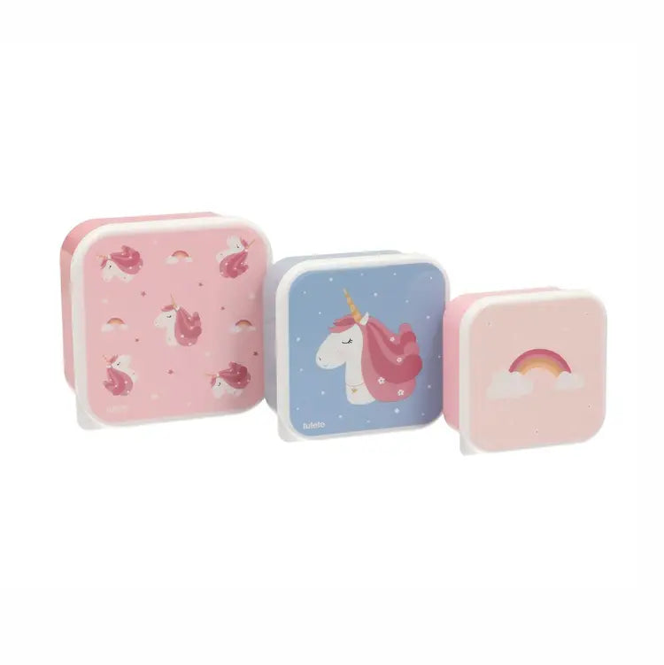3 magische Einhorn-Brotdosen