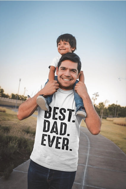 Herren T-Shirt "Best Dad Ever" weiß