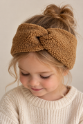 Kinder Stirnband Teddy braun