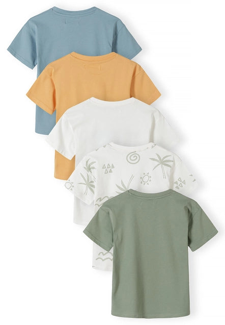 Kurzarm-T-Shirts 5er-Pack, Surf‑Motive