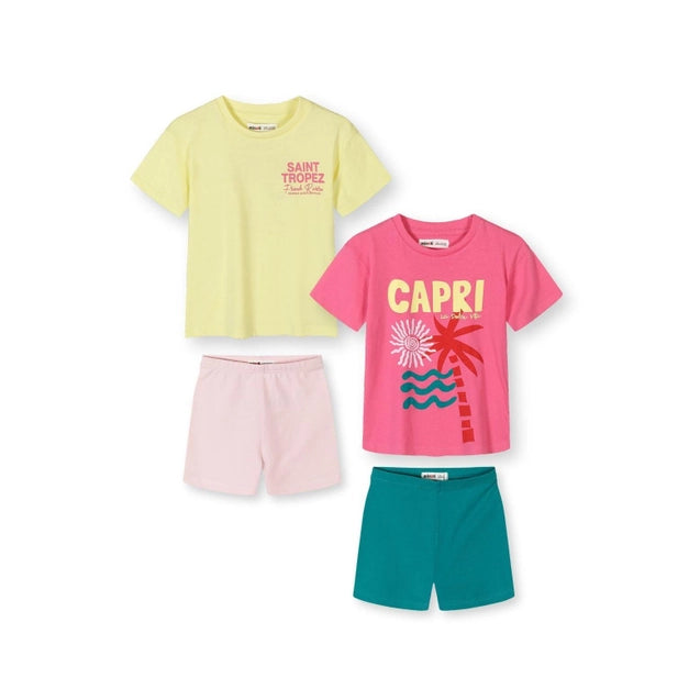 T-Shirt- und Radlerhose 2er-Pack