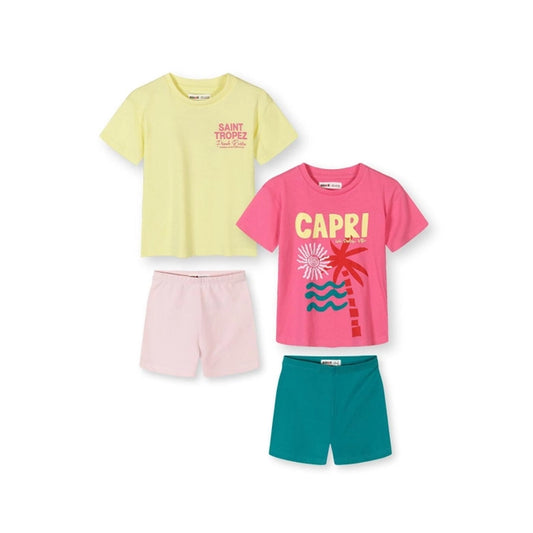 T-Shirt- und Radlerhose 2er-Pack