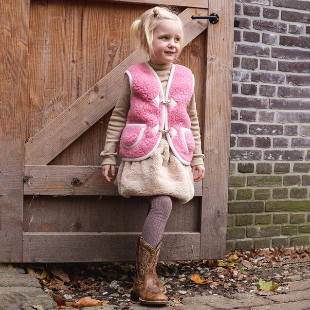 Kids Wollweste rosa