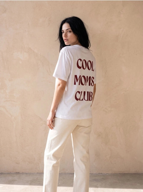 Damen T-Shirt "COOL MOM CLUB" weiß