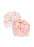 Baby Turban 2er Set rosa