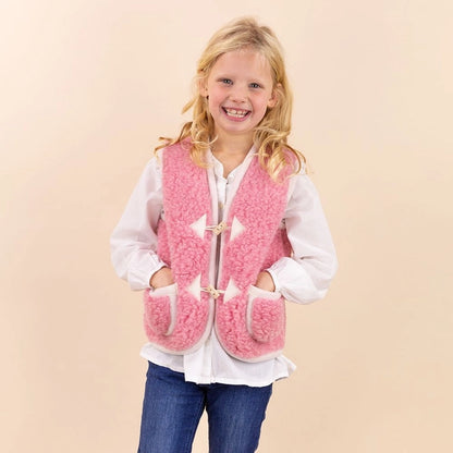 Kids Wollweste rosa