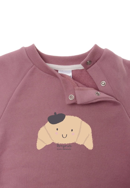 Sweatshirt in rosè Croissant