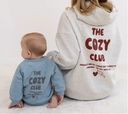Mini Sweater Cozy Club blau