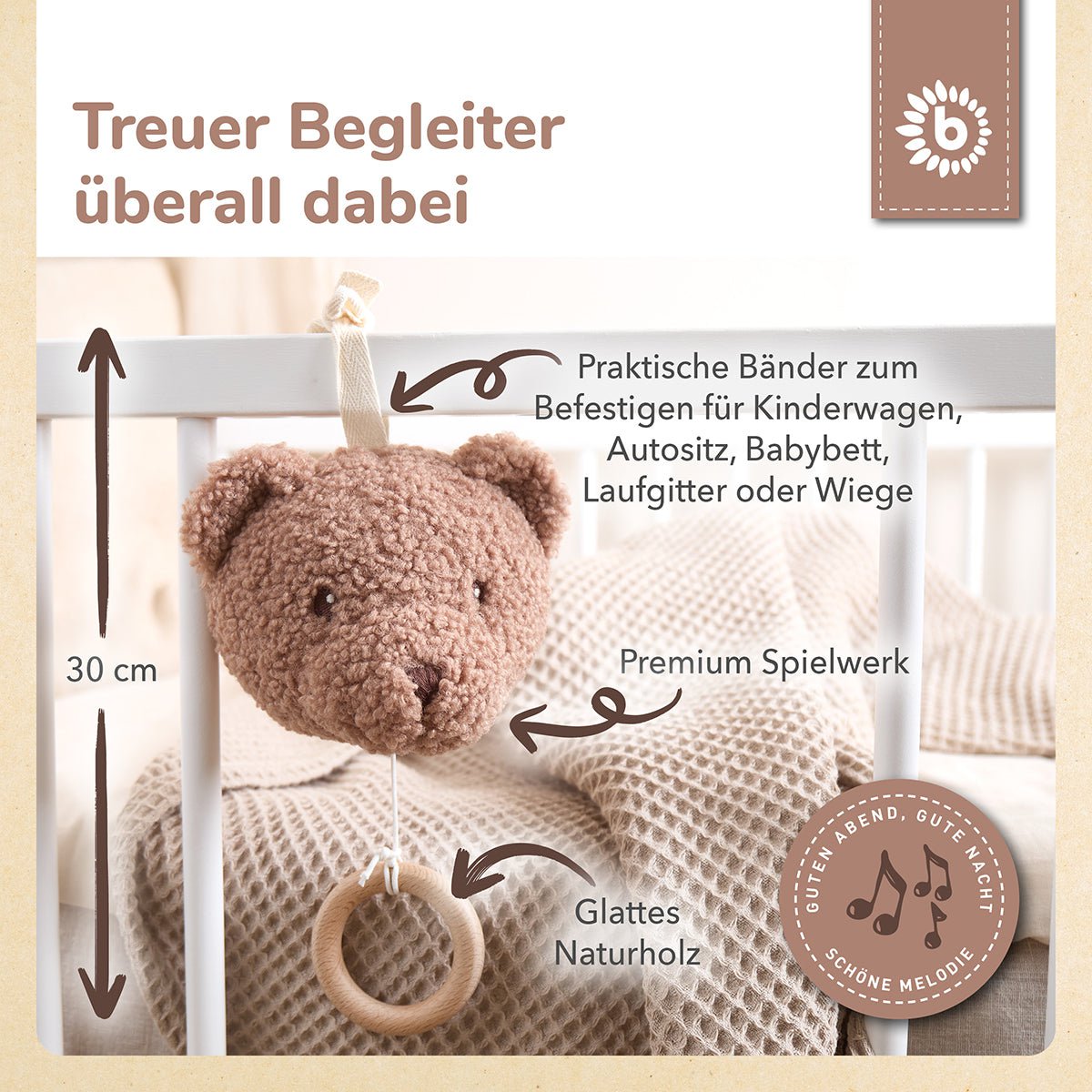 Musikspieluhr Bär MIKA