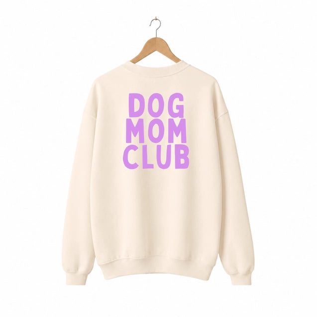 Oversize Sweater "DOG MOM CLUB"