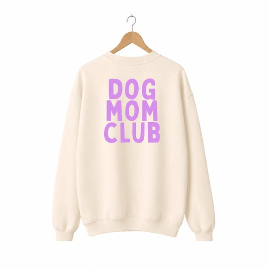 Oversize Sweater "DOG MOM CLUB"