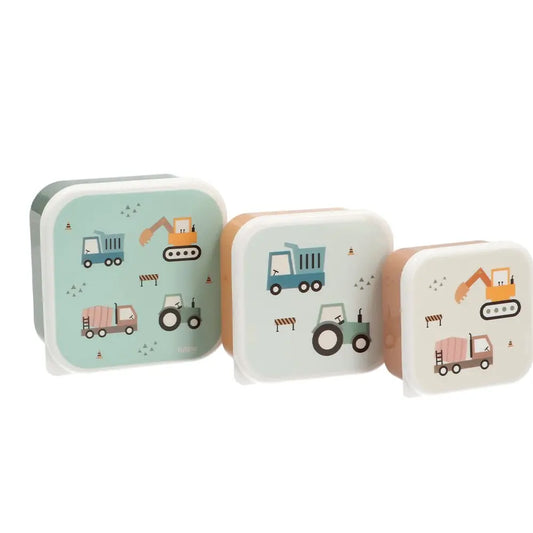 3 Brotdosen mit LKW-Motiven
