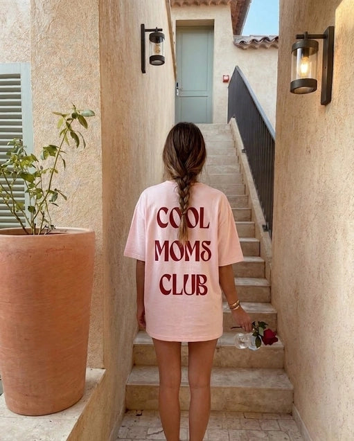 Oversize-T-Shirt „Cool Moms Club"
