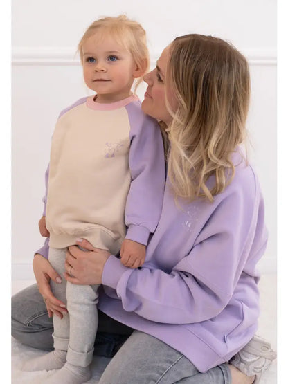 Mum Sweater No Sleep Club flieder