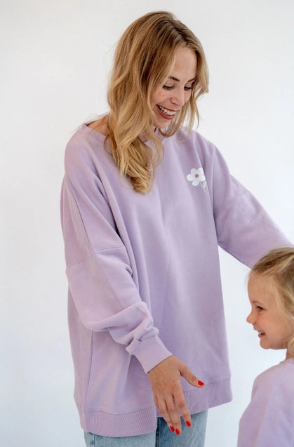 Mini Sweatshirt "Growing Side By Side Special" flieder