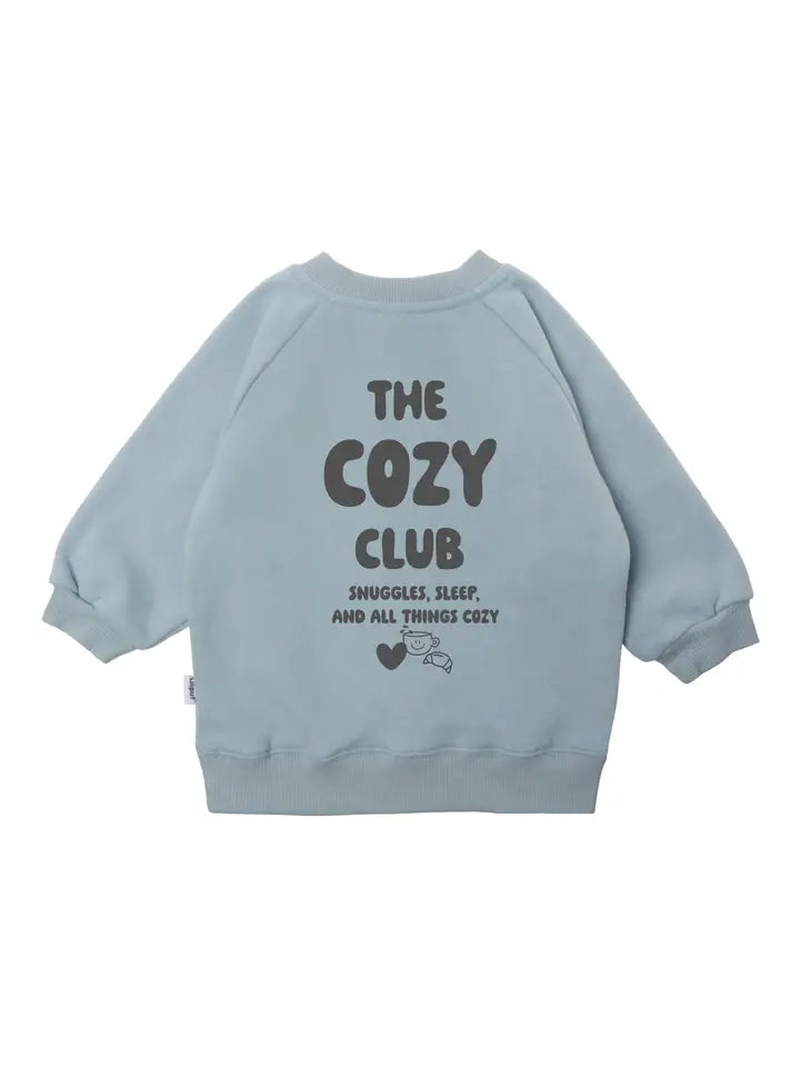 Mini Sweater Cozy Club blau