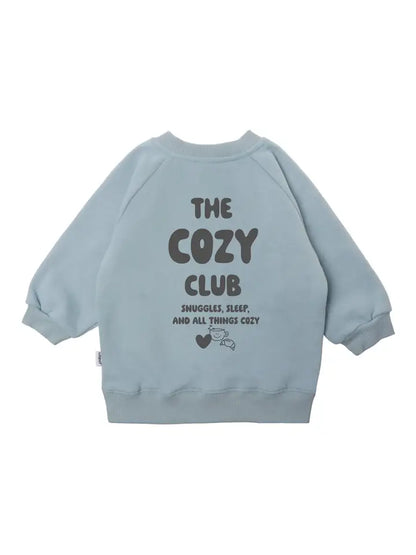 Mini Sweater Cozy Club blau