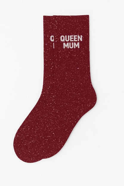 Glitzersocken "Queen Mum"