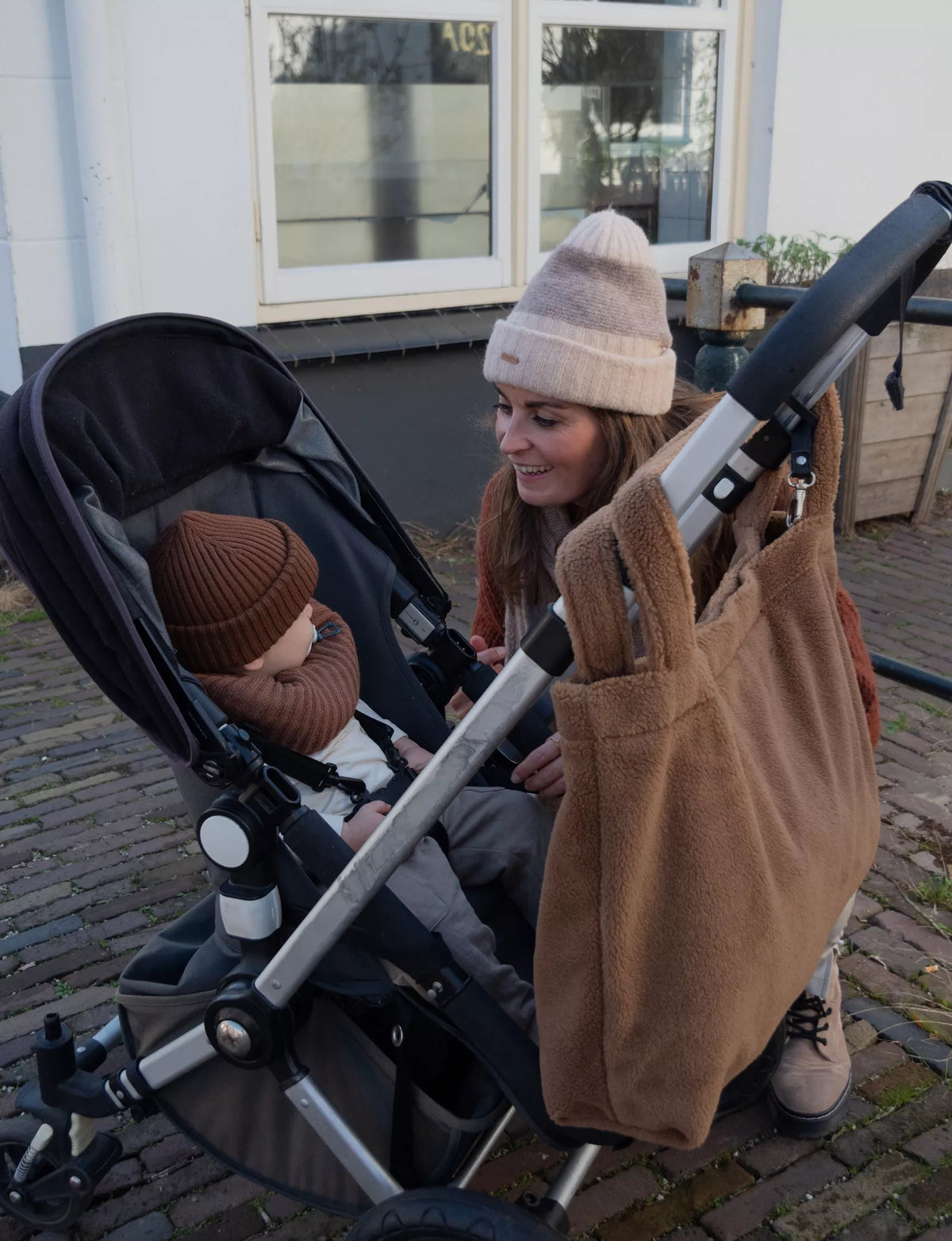 XL Teddy Mom Bag – Braun
