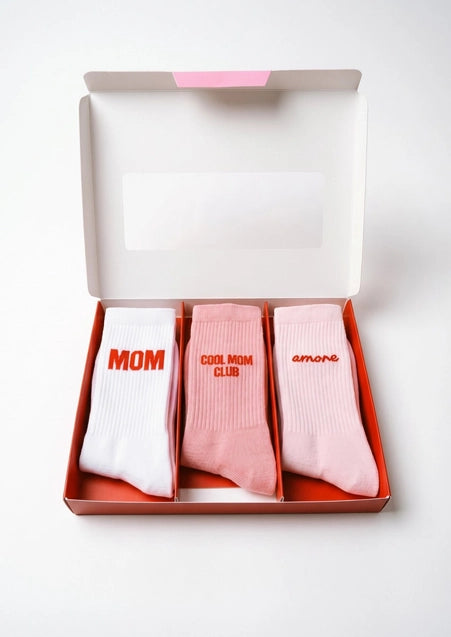 3er Pack "Mom Cool Club" Socken