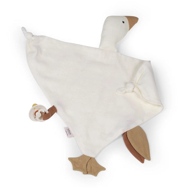 Schmusetuch Gans beige