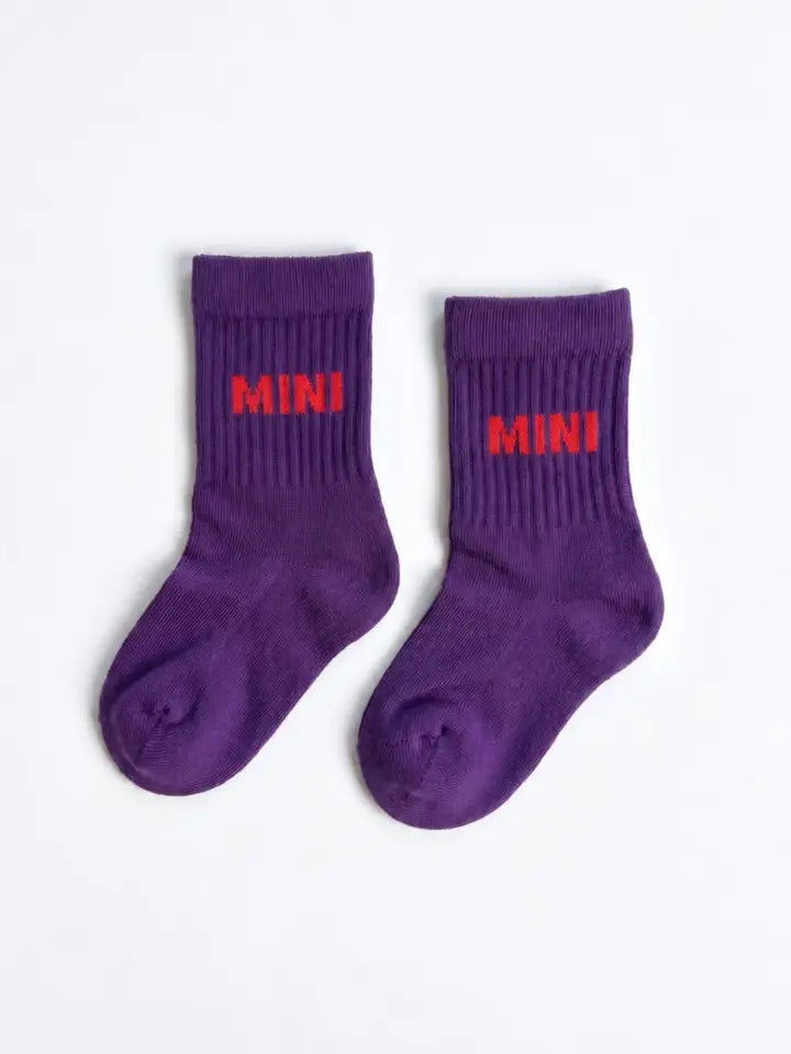 Mini Socken Lila (Partnerlook mit Mom)