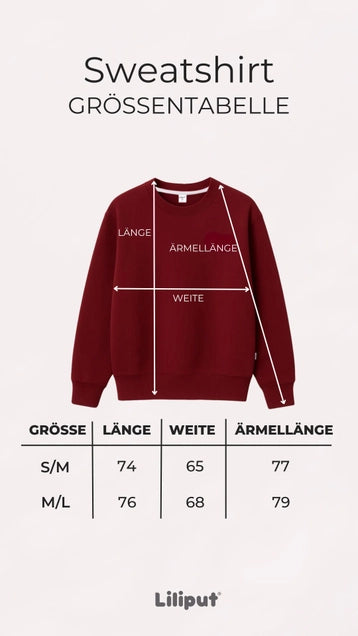Damen Sweatshirt bordeaux 6am Club