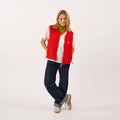 Damen Sherpa Weste rot