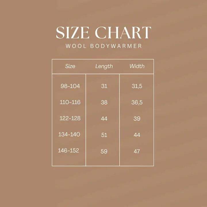 Kids Wollweste braun