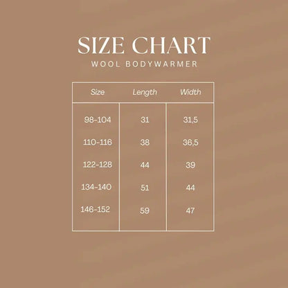 Kids Wollweste braun