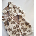 Kinder Weste Blumen beige