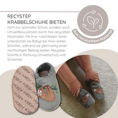 Lauf-& Krabbelschuhe mit Schleife beige