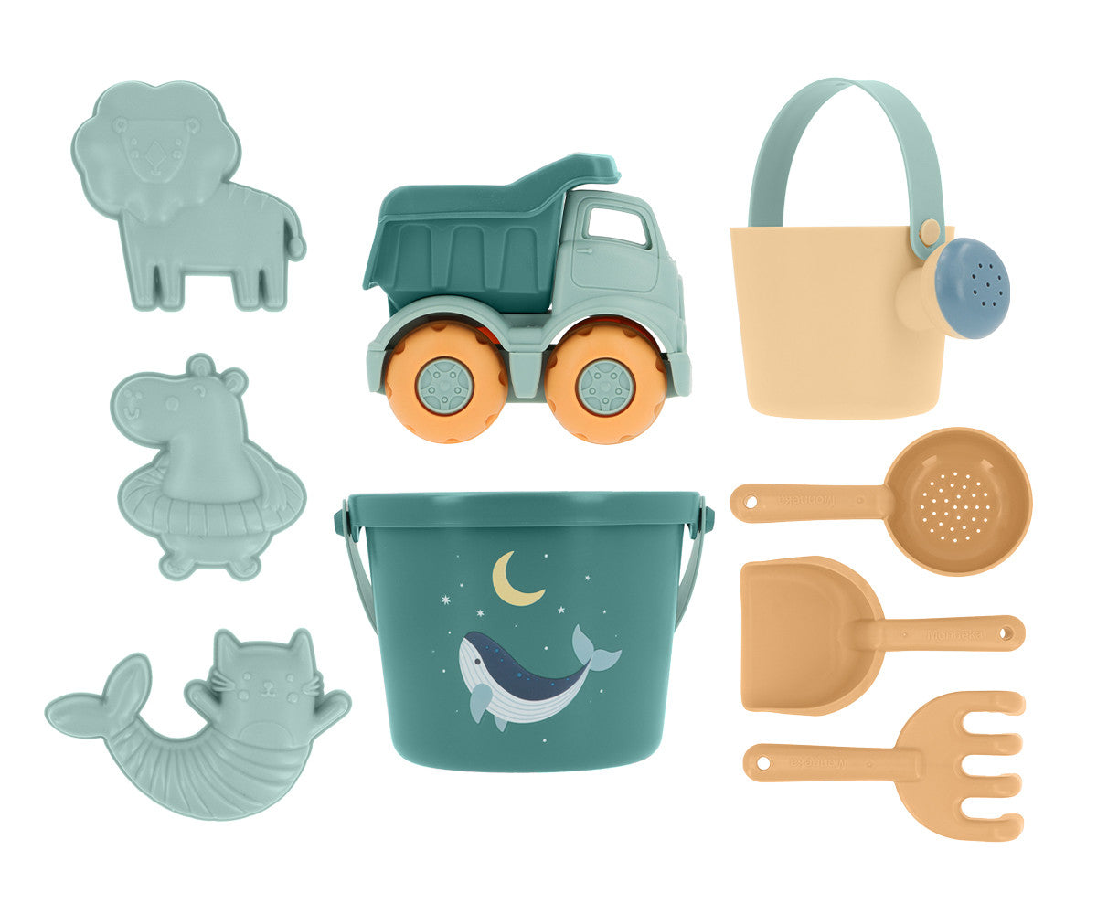 Strandspielzeug-Set Whale Teal
