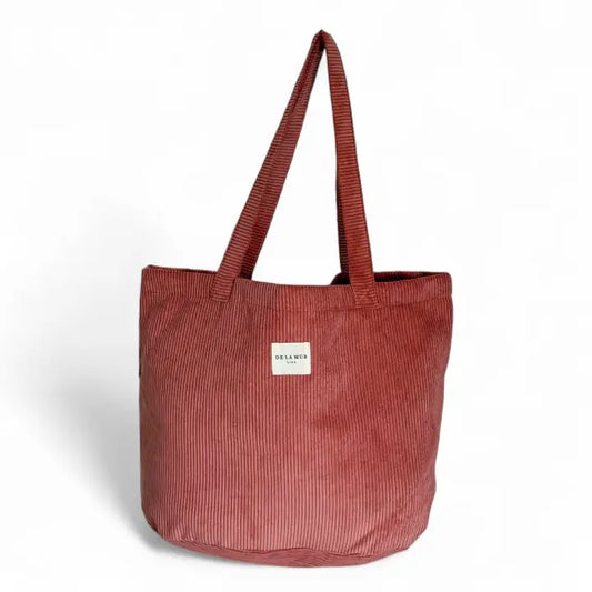 Shopper Tasche Cord-Stoff Coral