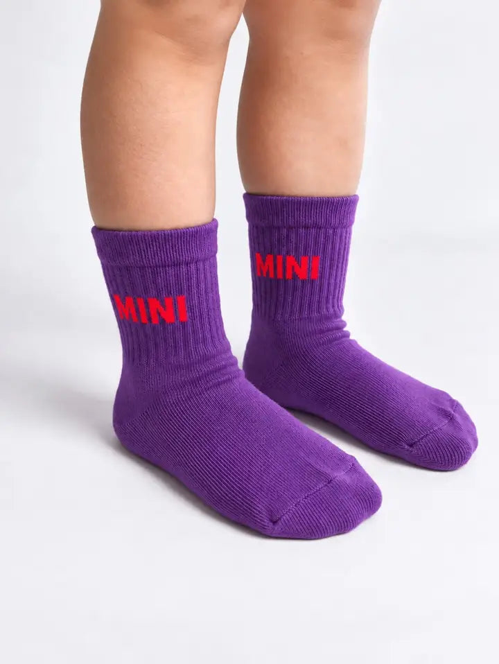 Mini Socken Lila (Partnerlook mit Mom)