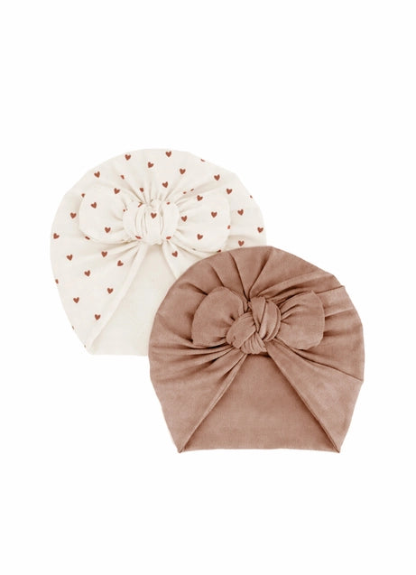 Baby Turban 2er Set Herzen