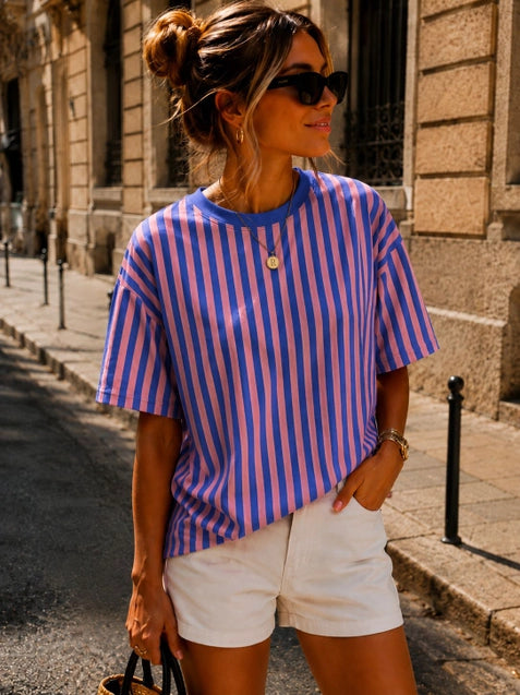 Damen T-Shirt Herz Ausschnitt